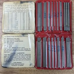Fisher Machine Co. Pee-Dee Gauges Thread Measuring Wires USA - 48pc Machinist tool Cnc haas