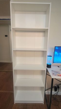 5 Level White Shelf