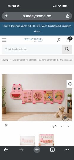 Montessori Hippo Busy Board