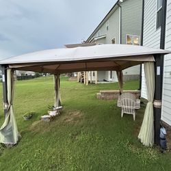 12x12 Gazebo. Speaker And Lights. (MUST SELL BY WEDNESDAY)‼️