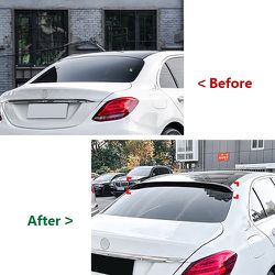 14-19 Mercedes BenZ C-class W205 Roof Wing PG Style Gloss Black Wing Brand New