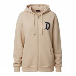 Disneyland 3XL Beige Hoodie with 'D' Logo