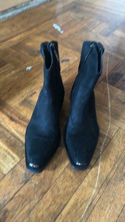 John Vavartos Calf Suede Leather Boots