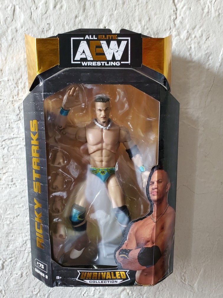 AEW Unrivaled Collection RICKY STARKS Series 9 #75 All Elite Wrestling Figure