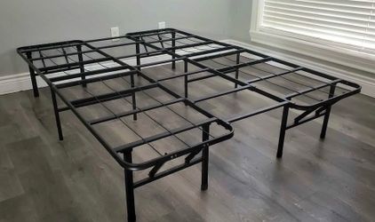 Foldable Full Size Metal Platform Bed Frame