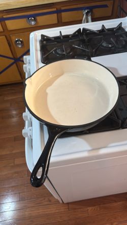 New cast iron ceramic frying pan