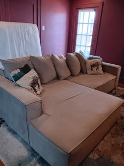 Madison 2-Piece Upholstered L-Shaped Sectional