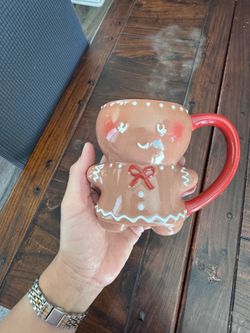 Gingerbread girl mug