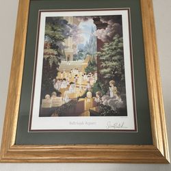 Precious Moments Hallelujah Square Square Print   Size 17in X