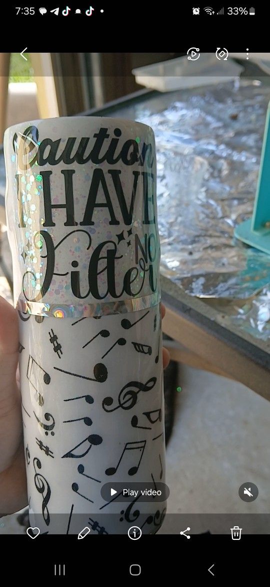 Epoxy Tumbler Personalized