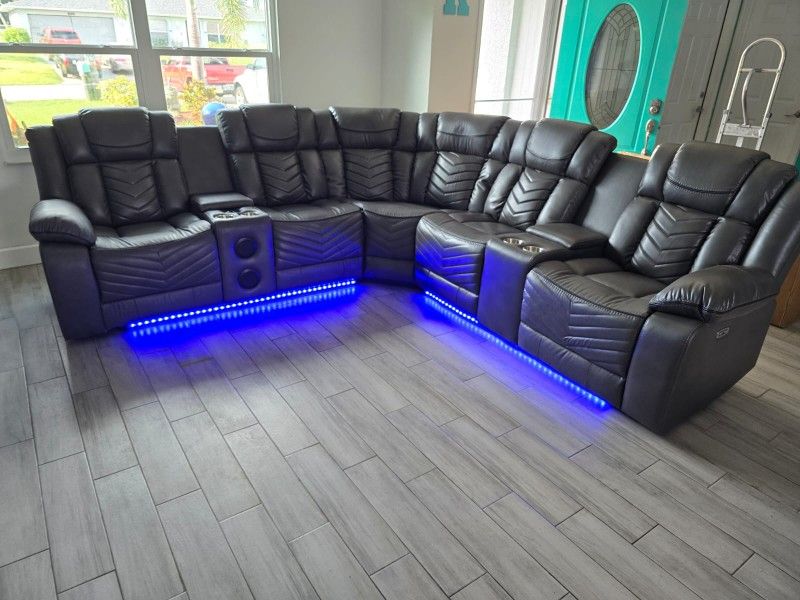 Brand New Power Reclining Sectional 