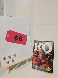 Sega Genesis George Foreman KO Boxing CIB Video Game