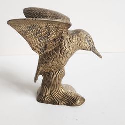 Vintage Brass Hummingbird Figurine Paper Weight