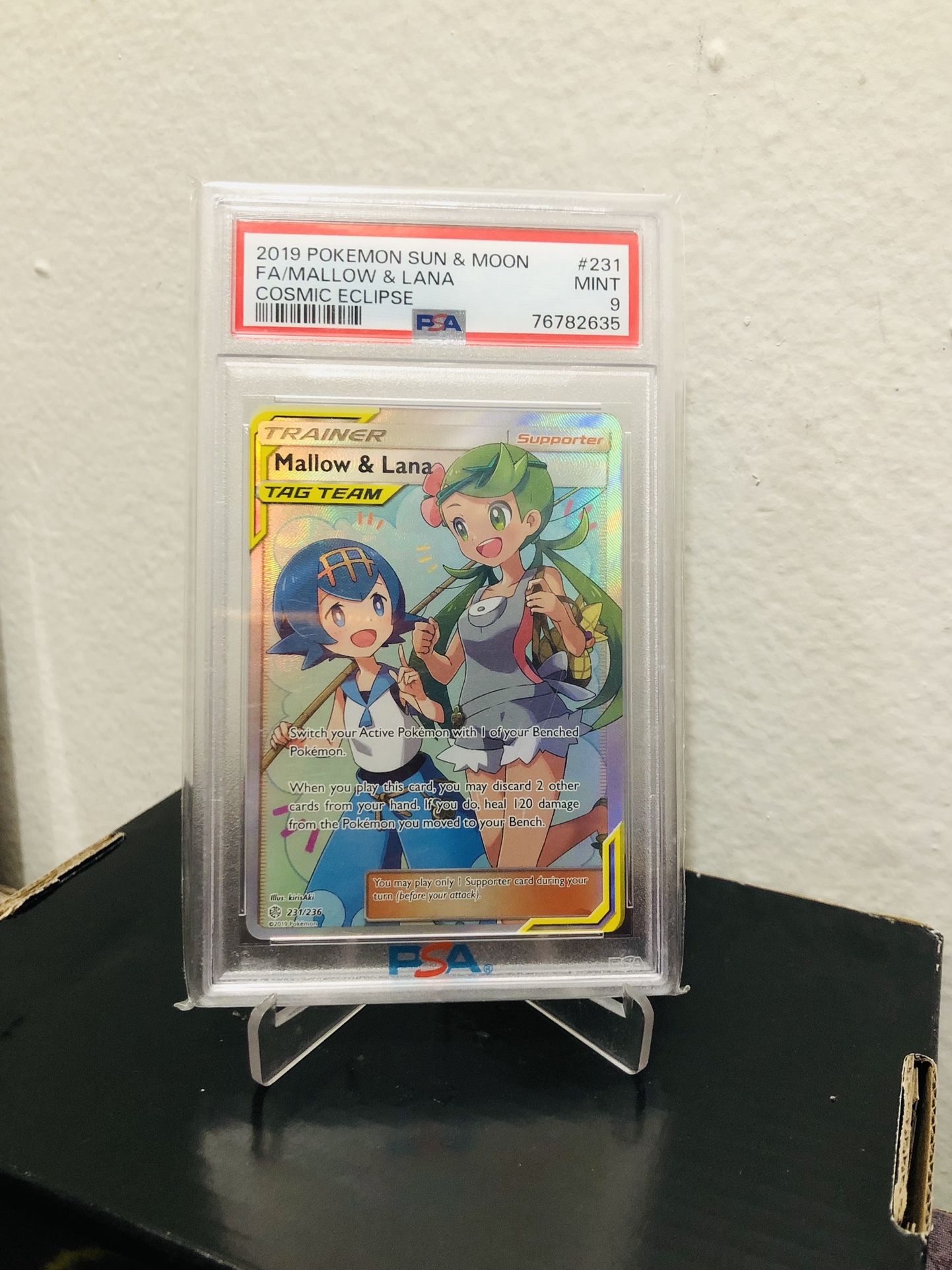Mallow & Lana PSA 9 Cosmic Eclipse