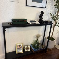 Console entryway table - black