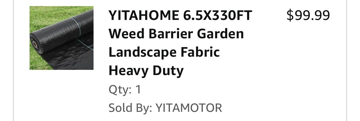 Weed Barrier Garden Landscape Fabric Heavy Duty 6.5X330FT