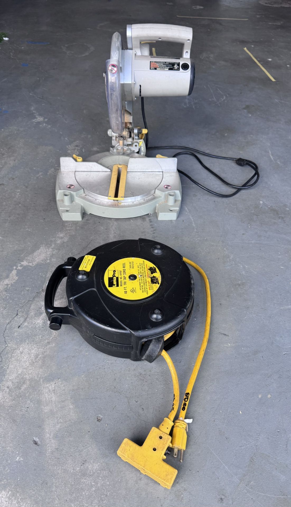 Miter Saw And Power Cord 