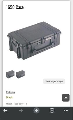 Pelican 1650 no foam new condition