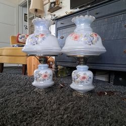 Hurricane Lamps  Complete Set