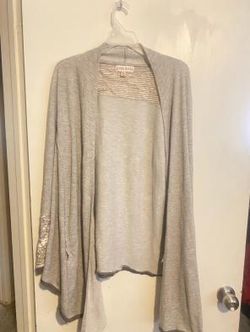 Knox Rose Women's Heather Grey Open Cardigan Size XL NWOT