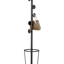 Clothes Rail Rack Nordic Coat Rack w Umbrella Shelf, Iron Creative Coat Stand with Marble Base,Floor Hanger Storage Rack,for Home Bedroom,Living Room