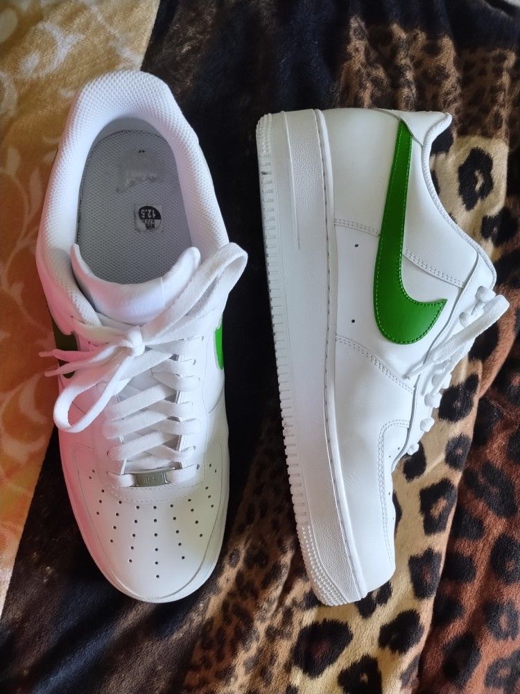 Nike Air Force 1 Celtics Custom Shoes Men's 12.5