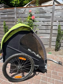 Burley Bee Bicycle Trailer - Green/Black