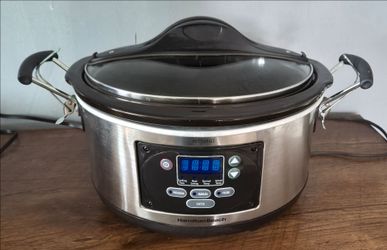 Hamilton Beach 6 Quart Portable1 Set 'n Forget Probe Slow Cooker