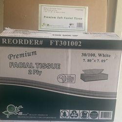 Facial Tissue Flat Box