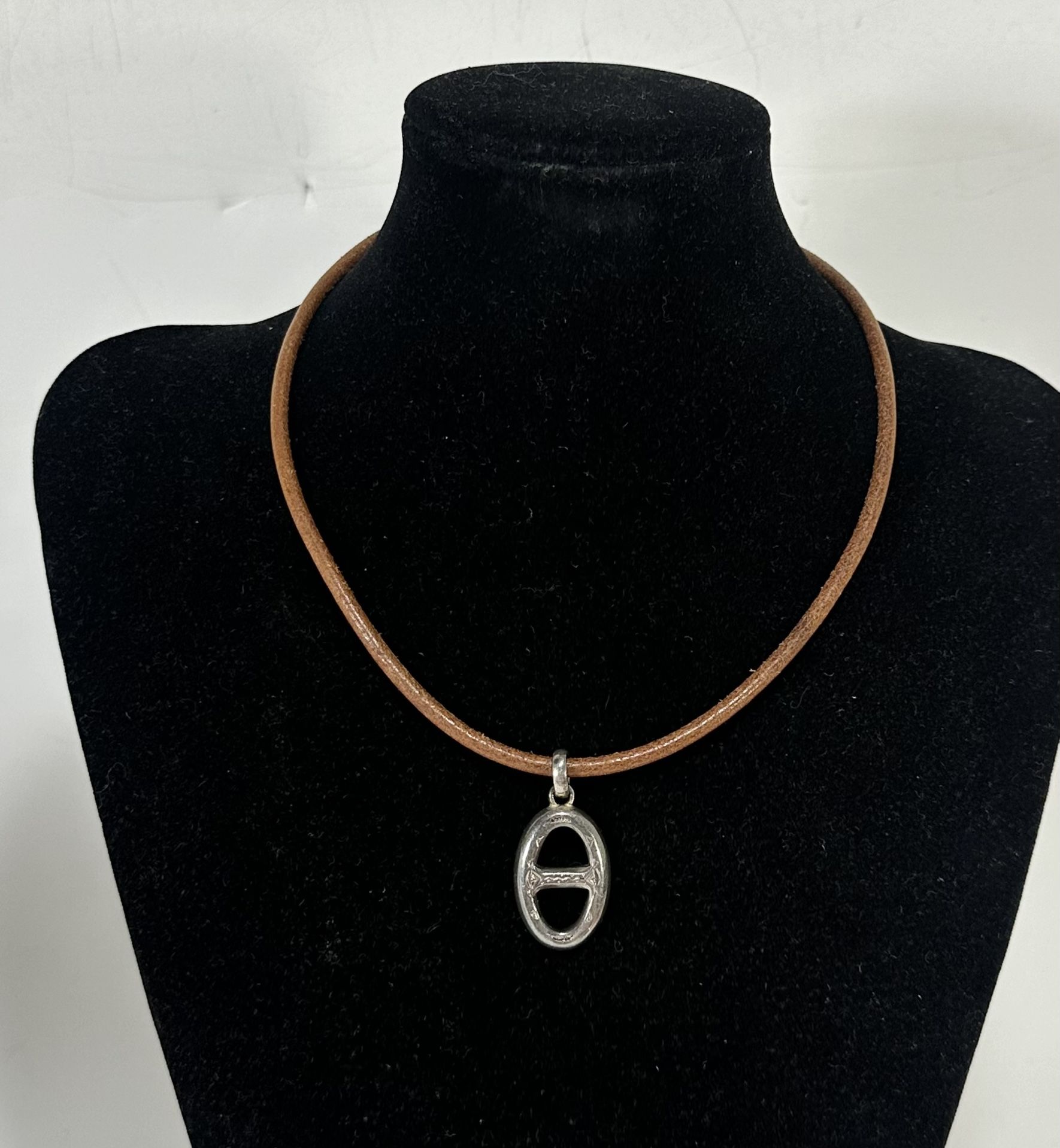Hermes Touareg Bracelet Choker Brown Chaine D