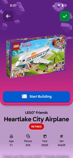 LEGO Friends Heartlake City Airplane (41429) Retired