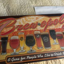 Brew Opoly Board Game New Late for the Sky Beer Drinks