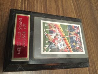 Joe Montana San Francisco 49ers Card plaque