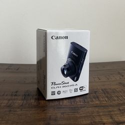 Canon PowerShot ELPH 360 HS A– BRAND NEW – Discontinued – Bundle Included