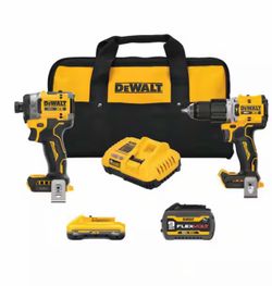 2-Tool Combo Kit with 20V/60V FLEXVOLT 9 Ah Battery, 4 Ah Battery and Charge