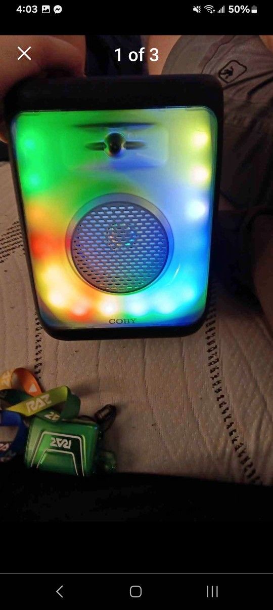 COBY LED Light Up Speaker 