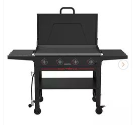 NexGrill Daytona 4-Burner Propane Gas Griddle with Lid in Black