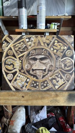 Aztec calendar painting