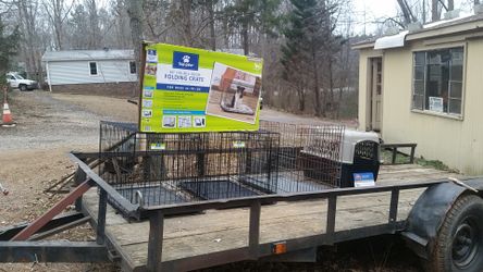 Four dog crates to choose from