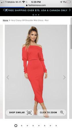 Very classy off shoulder Fashionova dress