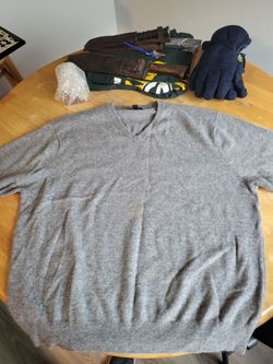 XXL Cashmere Sweater Needs Stain Treated