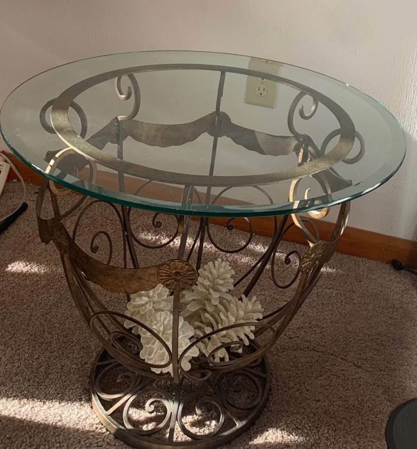 Beautiful Glass End Table