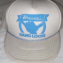 Vintage Hang Loose Hawaii Trucker Hat Adult One Size Cap SnapBack 80s