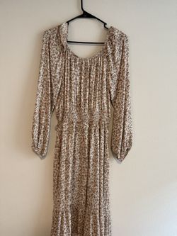 Floral Print Long Sleeve Dress Size M