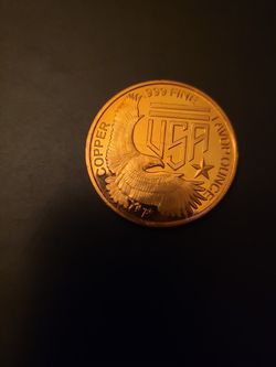 1 AVDP ounce Of Pure  Copper .999 Fine 