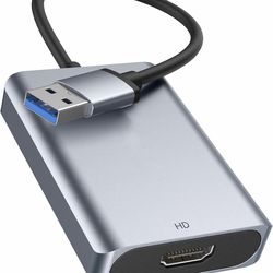 WENTER USB to HDMI Adapter, USB 3.0 2.0 to Multiple Monitors HDMI USB Converter Display Extender for Laptop Desktop Projector Compatible with Windows 