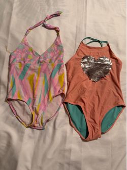 size 10/12 youth Girls swimwear both for four dollars size 10/12 youth