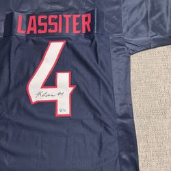 Kamari Lassiter Autographed Signed Custom Jersey- Metabilia Coa - Houston Texans