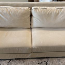 Beige Microfiber Sofa
