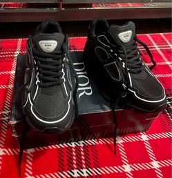New Christian Dior Black & White Men Shoe Size 8,8.5,9.5,10,11